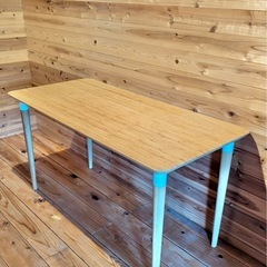 IKEA デスク 竹製 幅140cm 奥行き65cm