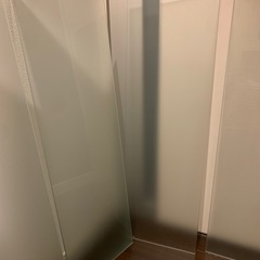 ★ガラス板　4枚セット 薄グリーン　すりガラス　DIY★の画像