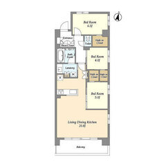 🏢安心の叶えRoom✨『3LDK』川口市西青木✨敷金礼金無料💰✨...