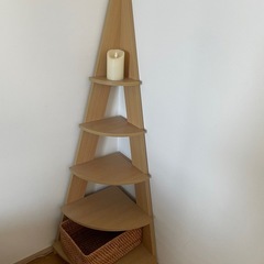 東谷(AZUMAYA) コーナーラック　ナチュラルカラーの画像