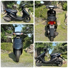 近県配送可‼️新品前後タイヤ‼️新品バッテリー‼️2ストオイル満タン‼️オールブラックアウトボディ‼️走りのHONDA　ライブDio‼️の画像