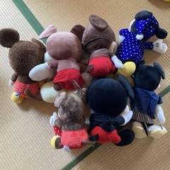 ミッキー&ミニーぬいぐるみバラ売りの画像