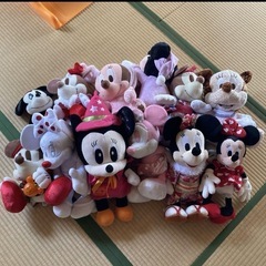 ミッキー&ミニーぬいぐるみバラ売りの画像