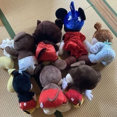 ミッキー&ミニーぬいぐるみバラ売りの画像