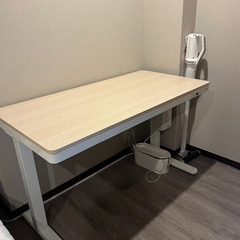 昇降式デスク　引き出し、他オプション付き