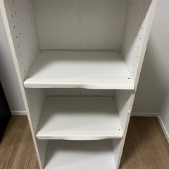 3段カラーボックス 白