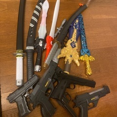 刀　銃　オモチャまとめ売り　フドウ雷鳴剣
