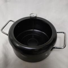 天ぷら鍋 20cm 温度計付き ガスIH対応の画像