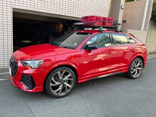 現行AUDI Q3専用ベースキャリアセット フット+ウイングバー(ルーフレールなし用) 