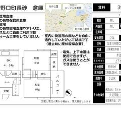 加古川市野口町長砂、貸家型の倉庫です