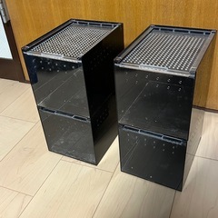 爬虫類アクリルケージ4個セット
