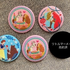 ディズニー刺繍缶バッジ