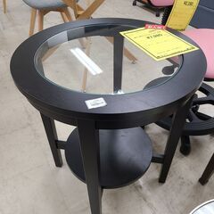 J9698　IKEA　イケア　ガラスサイドテーブル　マルム…
