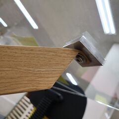 J9699　　ガラス円形テーブル　クリーニング済み【リユースのサカイ柏店】の画像
