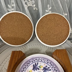 ペイント　タイルコースター　陶器　コースターの画像