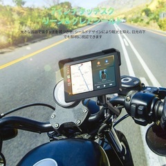 【新品未使用】7インチ バイク用ディスプレイオーディオ バイク ナビの画像