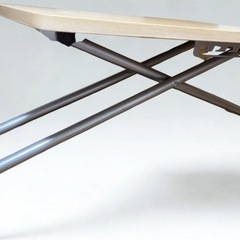 【昇降式】多機能ローテーブル 幅60cm 高さ調整可 折りたたみの画像