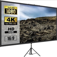 プロジェクター スクリーン 90インチ 4K 16:9 三脚 コ...