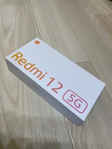 新品未使用 スマートフォン本体 スマホカバー付き　Xiaomi Redmi 12 5G 本体ポーラシルバー XIG03