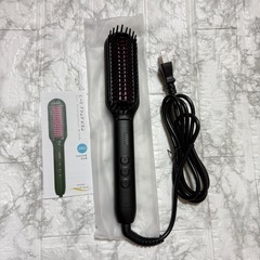 【新品未使用】ヒートブラシ ストレート ヘアアイロンブラシ 2WAY ボリユ-ムアップの画像