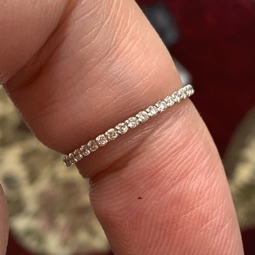 K10WG ホワイトゴールド　エステール　0.6g エタニティリング