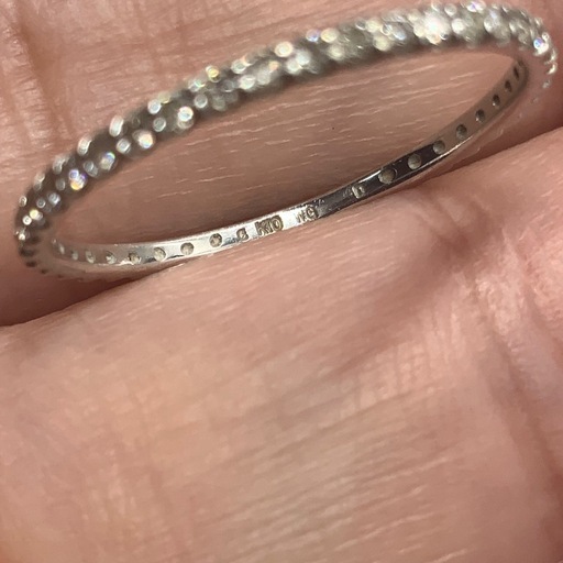 K10WG ホワイトゴールド　エステール　0.6g エタニティリング