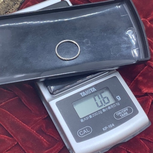 K10WG ホワイトゴールド　エステール　0.6g エタニティリング