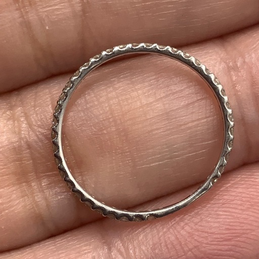 K10WG ホワイトゴールド　エステール　0.6g エタニティリング