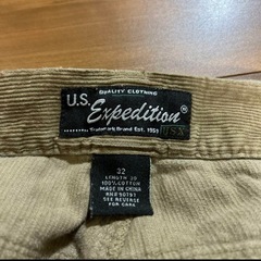 古着 ビンテージ　U.S.EXPEDITION コーデュロイパンツ の画像