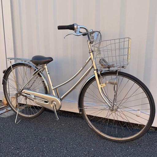 【都内/千葉引取】ブリヂストン製自転車 27インチ カゴ/鍵/5段変速付 都内/千葉引取】ブリヂストン製街乗り用自転車 27インチ カゴ/鍵