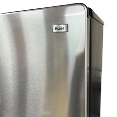 中古美品 ☆Haier ハイアール 2ドア ノンフロン冷凍冷蔵庫 173L 右開き JR-XP2NF173F ステンレスブラック 2021年製 最終値下げ‼️の画像