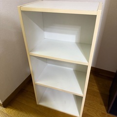 コーナン　3段カラーボックス
