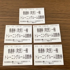 スカップ軽井沢2階トレーニングルームの回数券6／17まで)