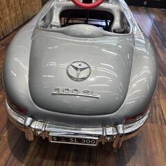  トシマ ペダルカー メルセデスベンツ 300SL 足こぎ 乗用玩具 シルバー キッズ用品の画像