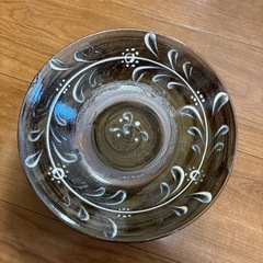 やちむん　茶色　大皿　