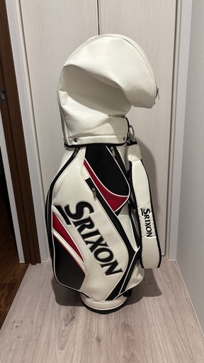 Srixon キャディバッグ ホワイト/ブラック/レッド