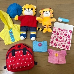 しまじろう　お人形セット＆お揃いレインコート
