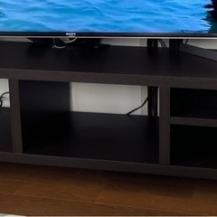 テレビ台　150cm キャスター付き　茶色　テレビボードローボード 