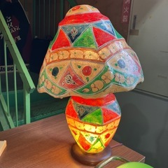 🐪ラクダ　革　皮　照明　ライト　ランプ　柄　ヴィンテージ　ビンテージ　レトロ　昭和の画像