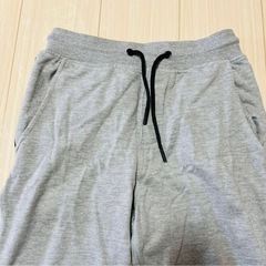 メンズ ルームウェア ジャージ 長ズボン 細身ズボン 部屋着 グレー XSの画像