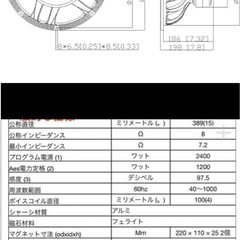 中華15inch ４Ω 
2発の画像