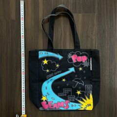 BEAMS トートバッグ　ブラックの画像
