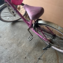 佐賀発　子供　自転車　24インチ　女の子　ラブ&ピース　ピンク色　バイク
の画像