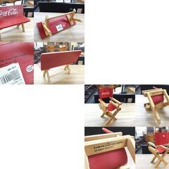 コカ・コーラ レトロ Bean Bag Plush ぬいぐるみ 3点 ミニベンチ ミニディレクターチェア 合計5点セット CocaCola 札幌市 屯田店の画像