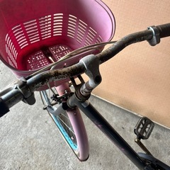 佐賀発　子供　自転車　24インチ　女の子　ディアモンド　ブラック　ピンク色　バイク
の画像