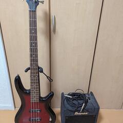 【引越処分の大特価】エレキベース Ibanez アンプ付き
