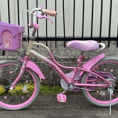 ＜美品車＞サンリオ 可愛い💕ぼんぼんりぼん・18インチ子供用自転車の画像