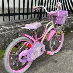 ＜美品車＞サンリオ 可愛い💕ぼんぼんりぼん・18インチ子供用自転車の画像