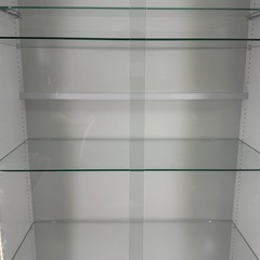 【お譲り先決定しました！】 LEDライト有 JAJAN コレクションラック ワイド ハイタイプ 引き戸 ディスプレイ ケースの画像