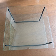 ２段ガラス棚